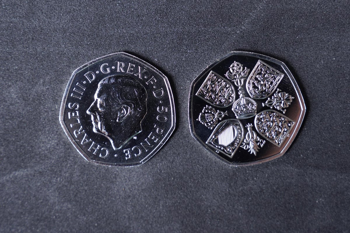 See the design as Royal Mint begins production of first coins for circulation featuring King Charles III