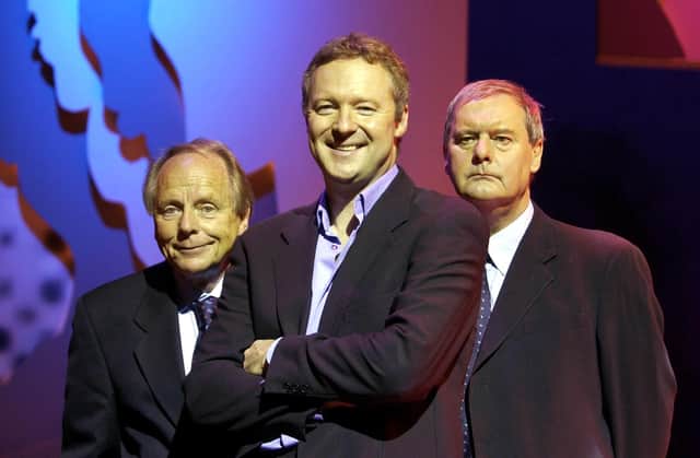 From left, John Bird, Rory Bremner, and John Fortune.