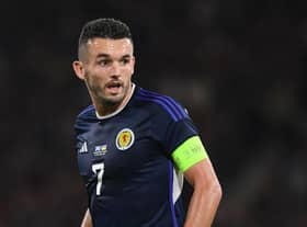 John McGinn will reach 50 caps for Scotland against Republic of Ireland at Hampden on Saturday.  (Photo by Craig Foy / SNS Group)