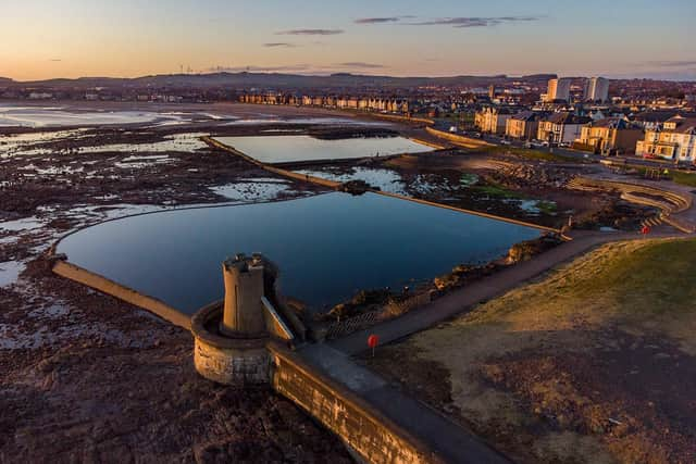 A new beginning for the tidal pools at Saltcoats in North Ayrshire is on the horizon with designs of a leading urban water architect to be presented to the community next month. PIC: Three Towns Explored.