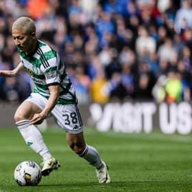 Celtic's Daizen Maeda in action during the 3-3 draw with Rangers at Ibrox last Sunday. (Photo by Craig Foy / SNS Group)