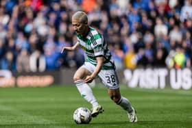 Celtic's Daizen Maeda in action during the 3-3 draw with Rangers at Ibrox last Sunday. (Photo by Craig Foy / SNS Group)