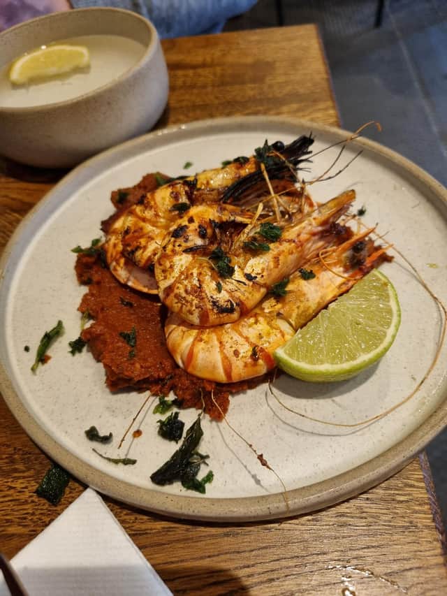 BBQ tiger prawns