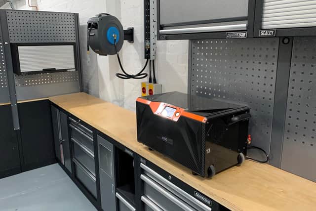 Vert Technologies is offering short-term loans of compressors such as this one, shown here at low-carbon heat pump maker Likido.