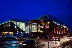 A general view of Ibrox Stadium