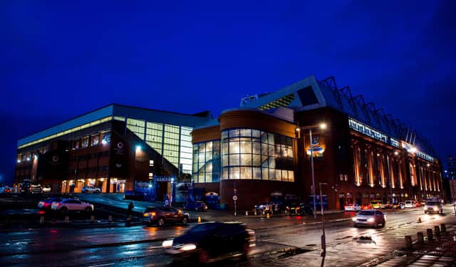 A general view of Ibrox Stadium