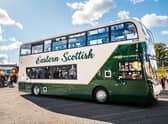 The new Eastern Scottish livery evokes designs from 40 years ago. Picture: McGill's Buses