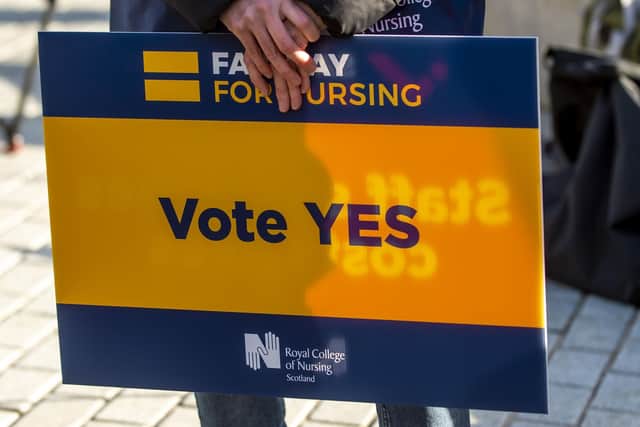 The Royal College of Nursing balloted all of its UK members for strike action for the first time in its 106-year history. Picture: Lisa Ferguson