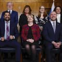 Then First Minister Humza Yousaf and his new cabinet pose for a photograph at St Andrew's House on 8 February 2024 - did it lack a depth of talent? (Picture: Jeff J Mitchell/Getty Images)