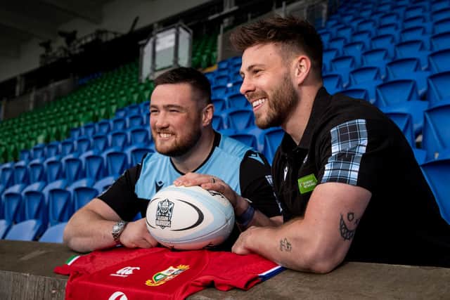 Scotland and Glasgow Warriors' Zander Fagerson (left) and Ali Price.
