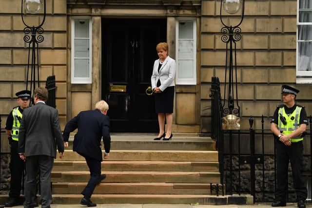 Nicola Sturgeon's independence rhetoric echoes Boris Johnson's lies about Brexit, says Susan Dalgety (Picture: Jeff J Mitchell/Getty Images)