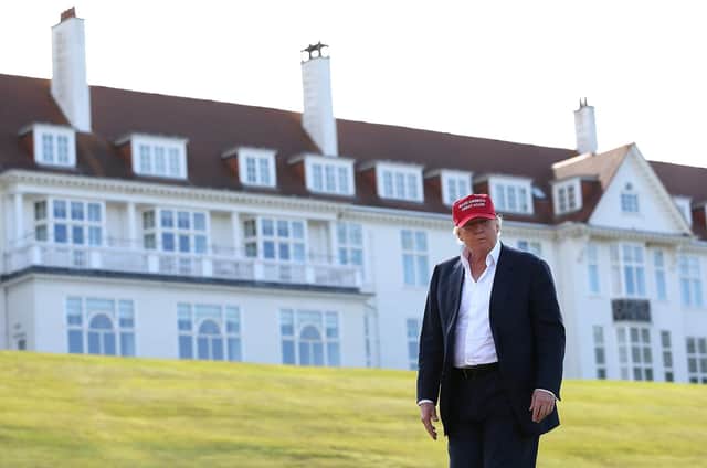 Donald Trump at his Turnberry resort, which he bought in a £35m cash deal in 2014. Picture: Jan Kruger/Getty