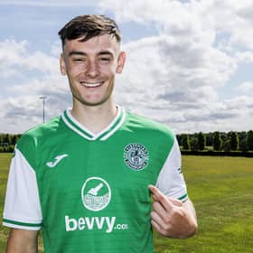 Hibs unveiled the signing of Dylan Levitt from Dundee United on Wednesday. (Photo by Mark Scates / SNS Group)