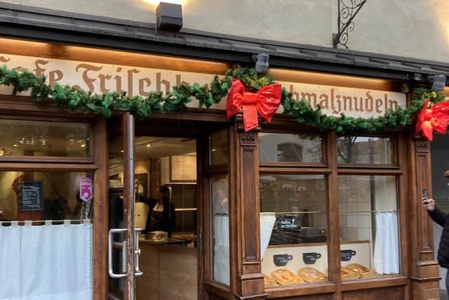 Schmalznudel Cafe Frischhut. Pic: PA Photo/Sophie Goodall.