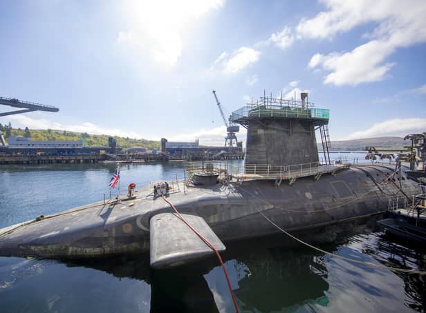 HMS Vigilant at HM Naval Base Clyde, Faslane, which carries the UK's Trident nuclear deterrent, as voters think Scotland should continue to be home to Trident nuclear weapons if it splits from the United Kingdom, a poll has suggested.