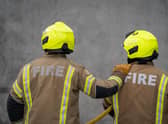 Fire Brigade recruits go through their paces. Picture: PA