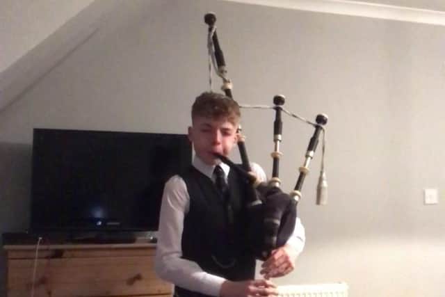 Lewis Maxwell, a 14-year-old boy has become one of the world’s best young pipers