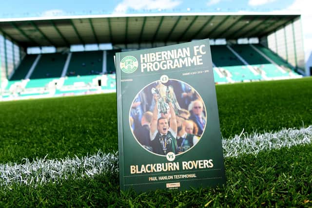 Hibs will no longer produce a matchday programme. Picture: SNS