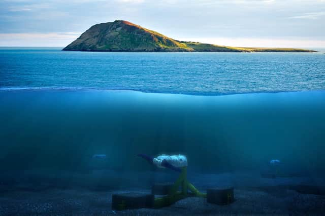 The turbines will not be visible from above the water and will not pose a hazard to shipping