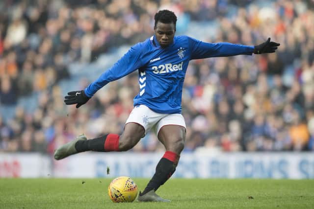 Lassana Coulibaly in action for Rangers during his 2018-19 season-long loan from Angers.