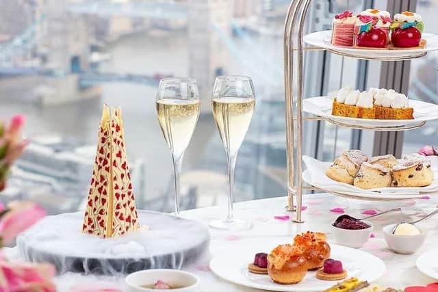 Afternoon tea in TING, Shangri-La, The Shard, London. Pic: Contributed
