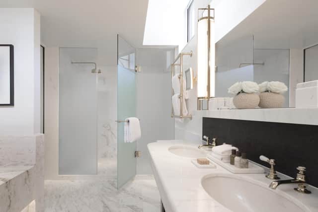 The bathroom in a Deluxe Suite bedroom. Pic: Richard Waite Photography