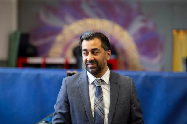 First Minister Humza Yousaf during a visit to youth organisation, Heavy Sound in Cockenzie, in East Lothian. Picture: Colin Templeton/PA Wire