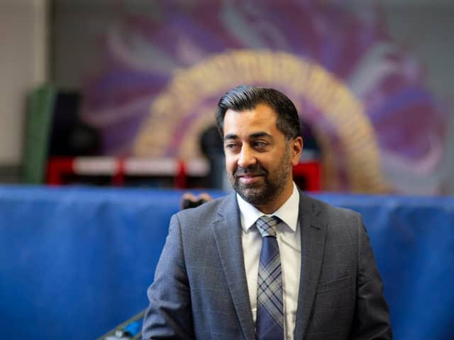 First Minister Humza Yousaf during a visit to youth organisation, Heavy Sound in Cockenzie, in East Lothian. Picture: Colin Templeton/PA Wire