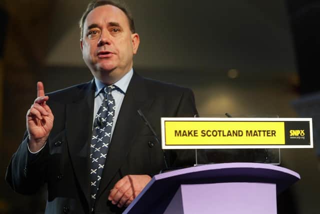Alex Salmond pictured in 2005
