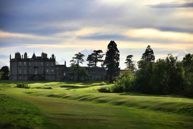 The 18th fairway on the East Course at Dalmahoy