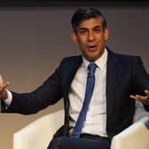 Prime Minister Rishi Sunak during a Q and A with Scottish Conservative leader Douglas Ross on the first day of the Scottish Conservative party conference at the Scottish Event Campus (SEC) in Glasgow.