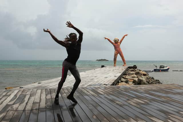 The Boonji Spaceman installation at Hodges Bay resort.