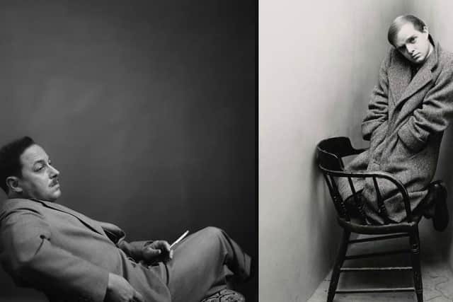 The relationship between Tennessee Williams and Truman Capote is put under the microscope in Truman and Tennessee: An Intimate Conversation. PICS: Photo of Tennessee Williams courtesy by Clifford Coffin / photo of Truman Capote, 1948 by Irving Penn © The Irving Penn Foundation