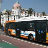 Buses in Nice have flat fares, separate entry and exit doors and screens announcing every stop. Picture: Kevin. B/WikiMedia Commons