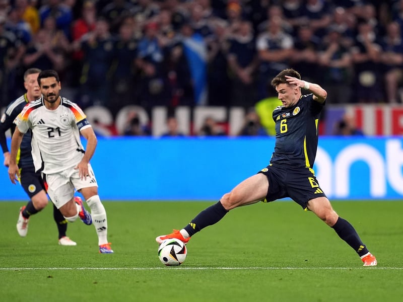 The Arsenal deefender was unable to embark on any of his trademark forward runs against Germany. He will hope for a more positive performance on his 47th cap for Scotland.