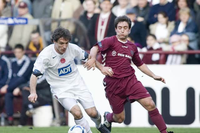 Johnson had a brief spell at Hearts in 2006.