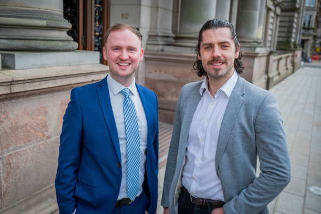 Rory Knox and Conor Whittaker are among the latest promotions at law firm Anderson Strathern. Picture - Chris Watt Photography