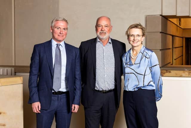 Members of the Archangels team - David Ovens, Ian Macleod and Niki Mackenzie.
