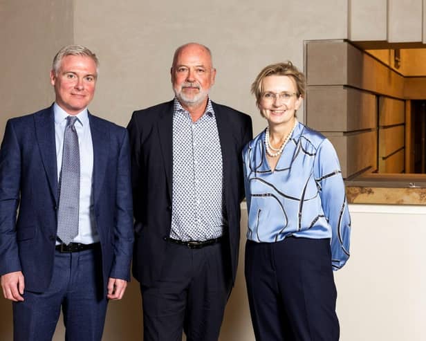 Members of the Archangels team - David Ovens, Ian Macleod and Niki Mackenzie.