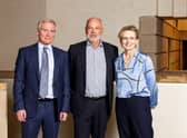 Members of the Archangels team - David Ovens, Ian Macleod and Niki Mackenzie.