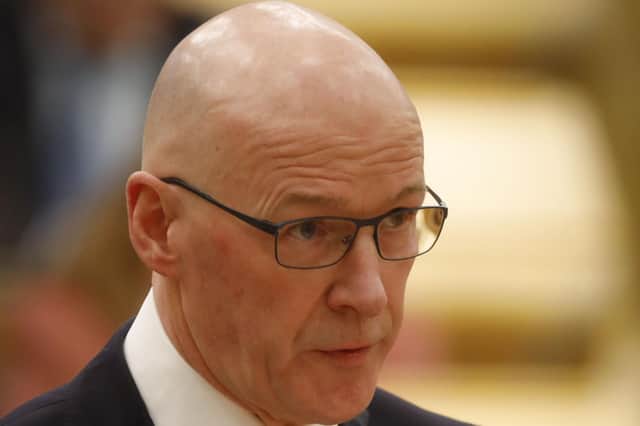 John Swinney delivers the Scottish Budget for 2023-24 to the Scottish parliament