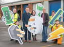 First Bus York team unveil plans for all-electric depot with local councillor. Picture: Richard Walker/ImageNorth