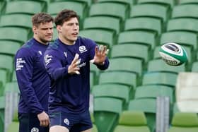 Scotland's Rory Darge during a training session at the Aviva Stadium in Dublin ahead of the Six Nations match against Ireland.  (Picture: Brian Lawless/PA Wire)