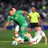 Celtic loan striker Adam Idah was on target as Ireland ended Hungary's unbeaten run at the Aviva Stadium, Dublin. Picture date: Tuesday June 4, 2024.