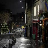The quiet city centre streets on Hogmanay on December 31, 2020. Nicola Sturgeon has announced the street party will be cancelled again. Photo by Jeff J Mitchell/Getty Image