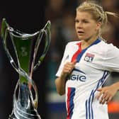 Alexia Putellas of Barcelona and Ada Hegerberg of Olympique Lyon will go head to head this weekend. (Photo by Christopher Lee/Getty Images)