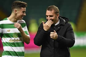 Mikey Johnston made his Celtic debut under Brendan Rodgers. Picture: SNS