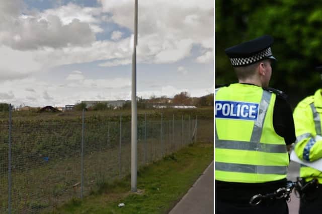 Man hunt launched after three men attempt to steal dog off teenager in Dundee.