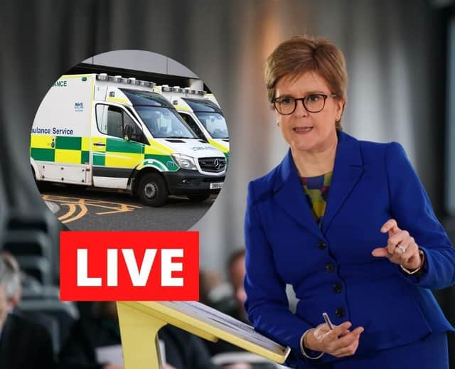 Nicola Sturgeon will deliver an update on the NHS