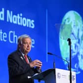 António Guterres, Secretary-General of the United Nations, has accused oil companies of trying to 'knee-cap' efforts to tackle climate change (Picture: Jeff J Mitchell/Getty Images)